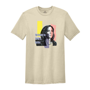 Women Will Win Shirt, Kamala Harris 24 For The People Shirt, President Kamala Harris 2024 Shirt, Madam President Kamala Harris Shirt