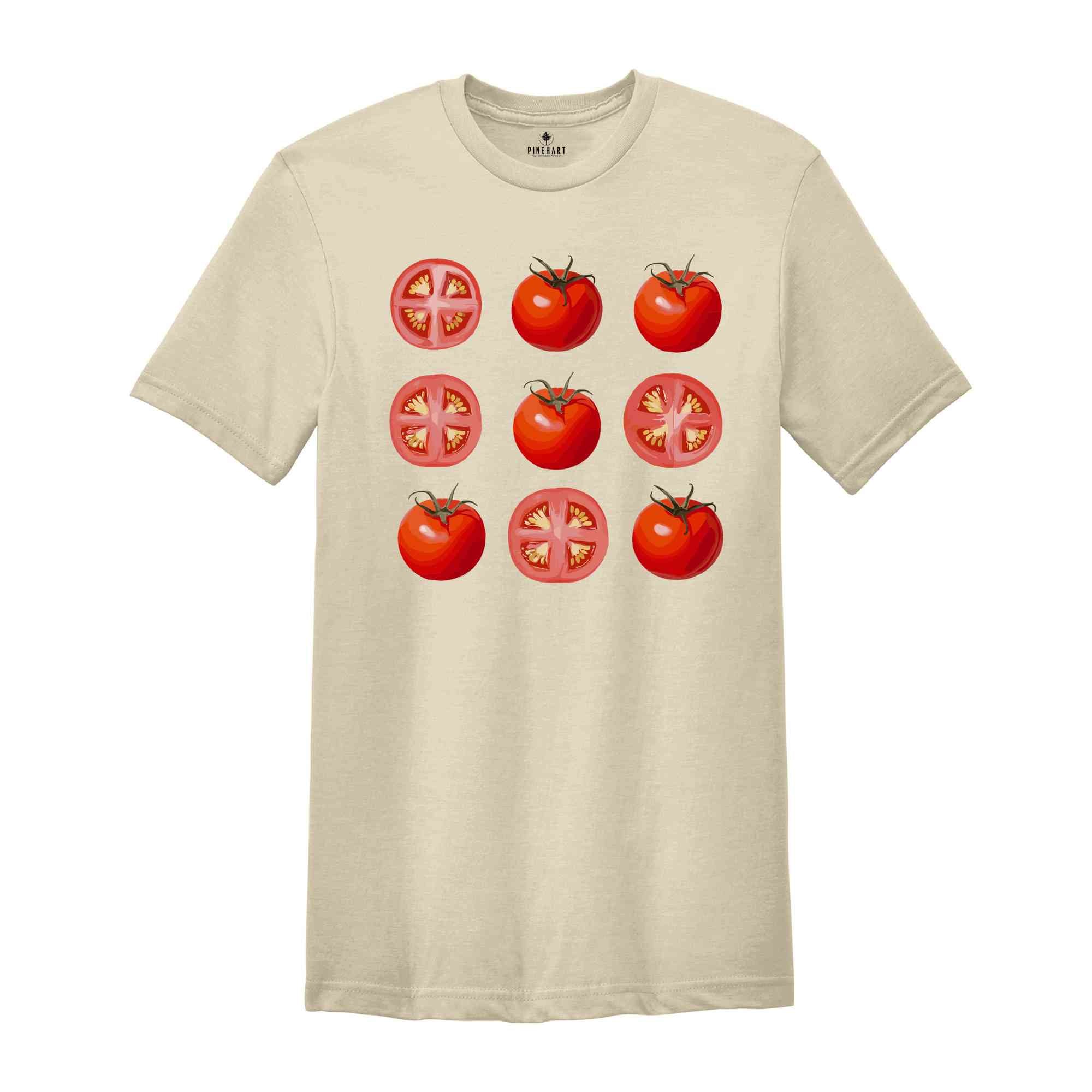 Tomato Shirt, Retro Tomatoes Shirt, Vegetable Shirt, Foodie Shirt, Gardening Shirt, Summer Shirt, Fresh Tomato Tee