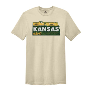 Retro State Of Kansas Shirt, State Of Kansas Shirt, State Shirt, Kansas Shirt, Kansas Lover Shirt, Family Trip Shirt, Travel Shirt