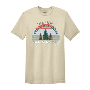 Farm Fresh Christmas Trees Shirt, Christmas Gift, Christmas Shirt, Christmas Party Shirt, Holiday Shirt, Xmas Shirt, Unisex Adult Tee,