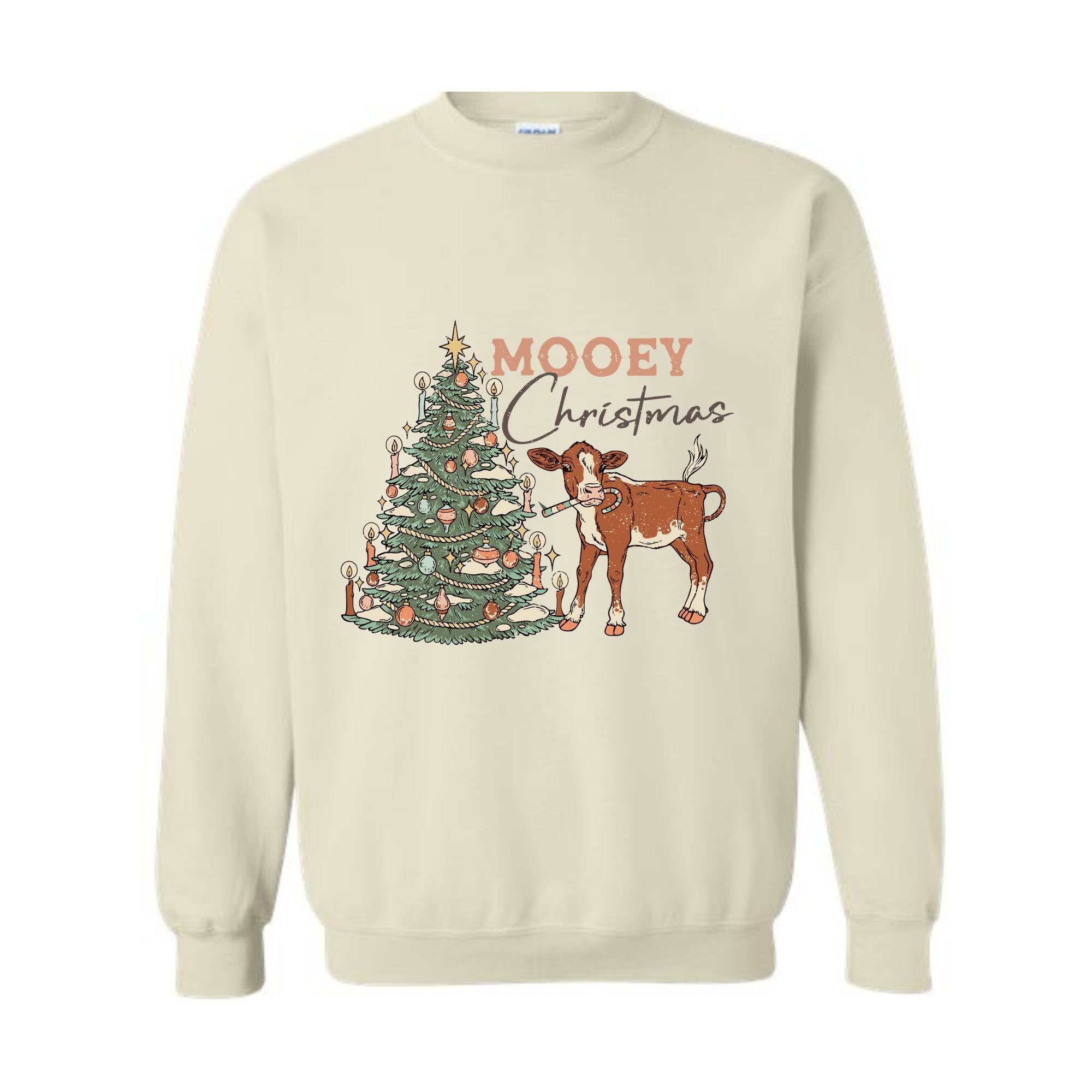 Mooey Christmas Sweatshirt, Western Christmas Sweatshirt, Cowboy Christmas Sweater, Country Christmas, Mooey Xmas