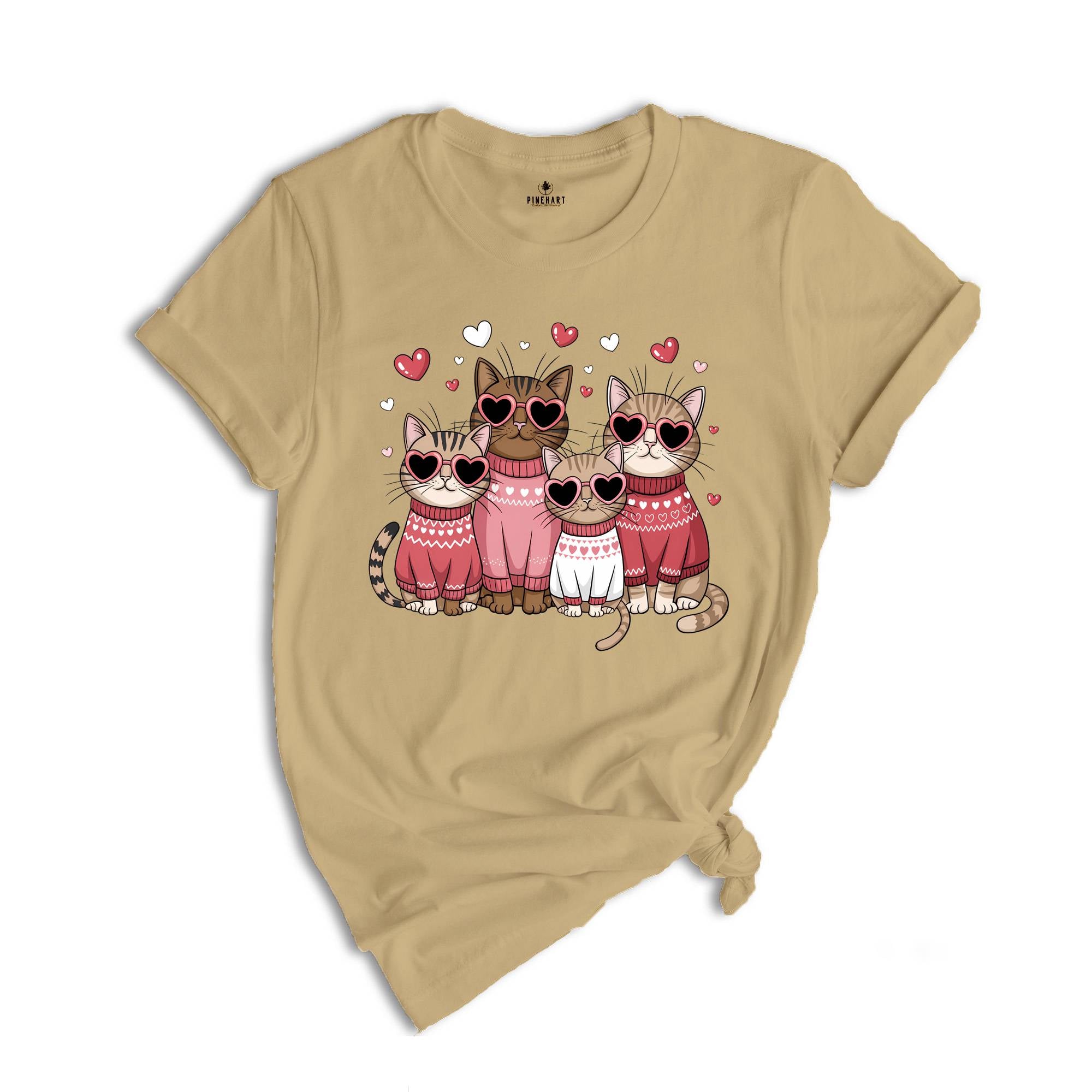 Valentine Cat Shirt, Cute Valentines T-Shirt, Cat Lover Shirt, Cat Shirt, Valentines Shirt, Cat Lover Tee, Cat Mom, Valentines Gift