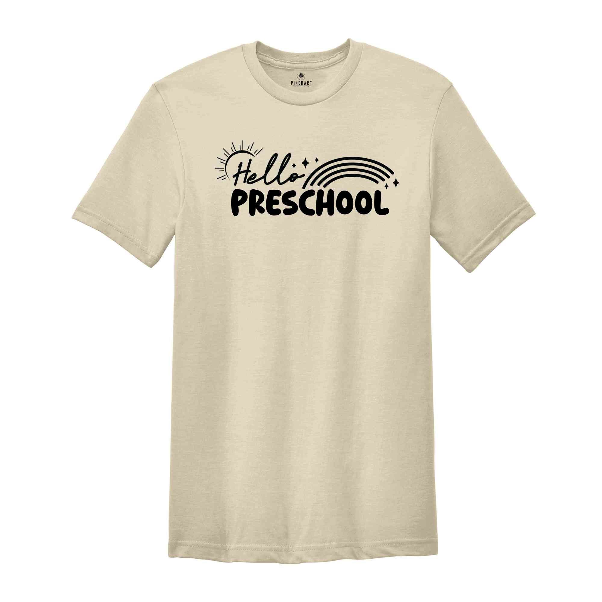 Hello Preschool Grade Shirt, Back To School Shirt, Cute Back To School Shirt, Tie Dye Shirt, First Day Of School, Preschool Grade Outfit