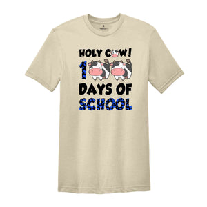 Holy Cow 100 Days Of School Shirt, Back To School Shirt, Gift for Teacher, Kids School Shirt, Student T-Shirt