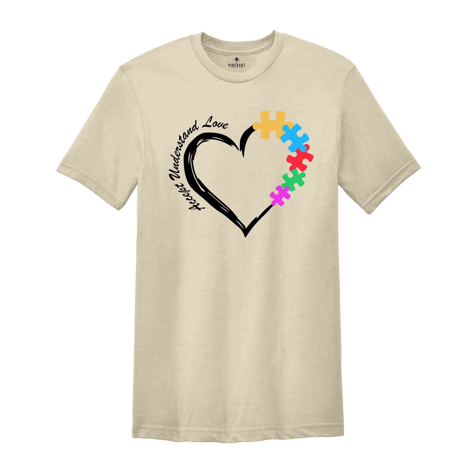 Accept Understand Love Shirt, Be Kind Shirt, Autism Shirt, Autism Awareness Shirt, Positive Shirt, Kindness Shirt