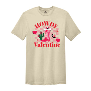 Howdy Valentines Shirt, Western Shirt, Retro Valentine Day Shirt, Western Valentines Day Gift, Western ValentinS Day