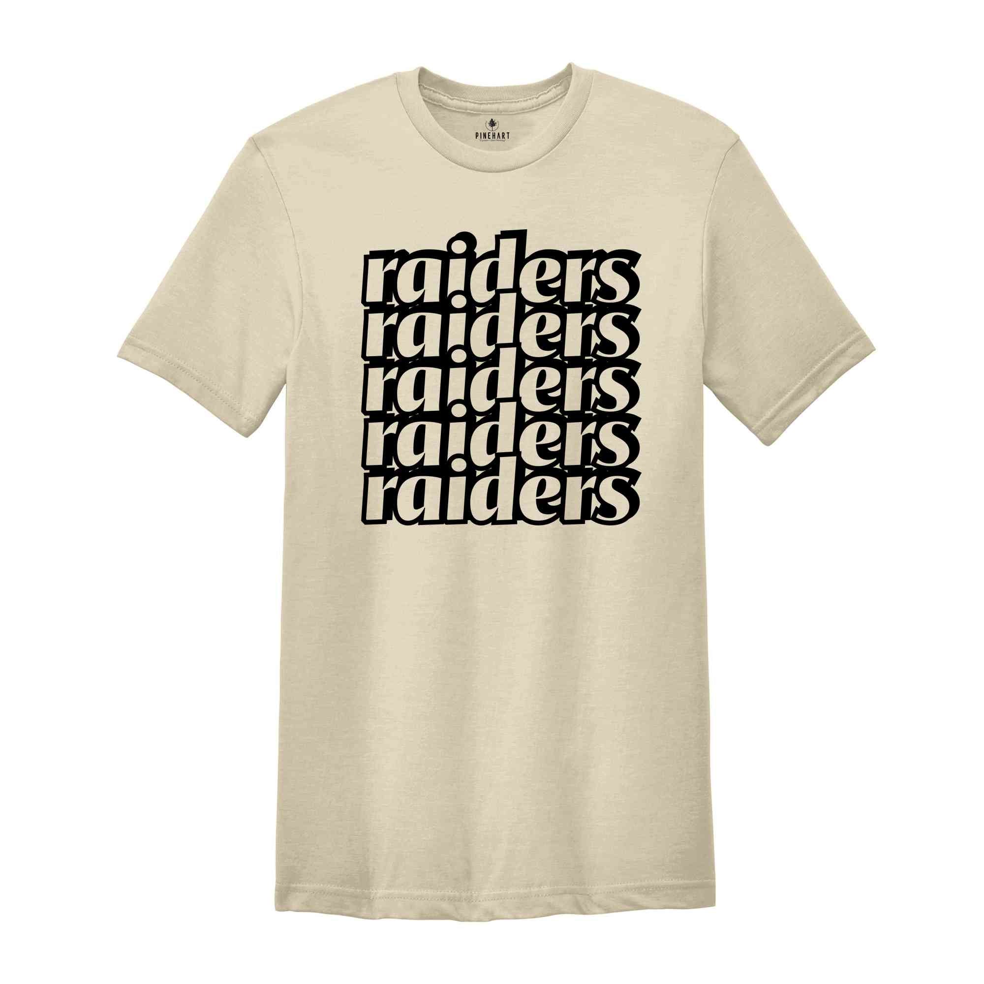 Raiders Written Team Mascot Shirt, Raiders Team Shirt, Raiders Team Spirit Shirt, Raiders Fan Tee, Raiders School Spirit