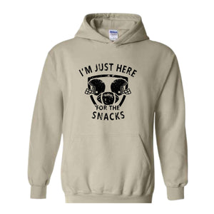 I'm Just Here For The Snacks Sweatshirt, Game Day Sweater, Football Season Sweatshirt, Football Fan Gifts, Sunday Game Apparel