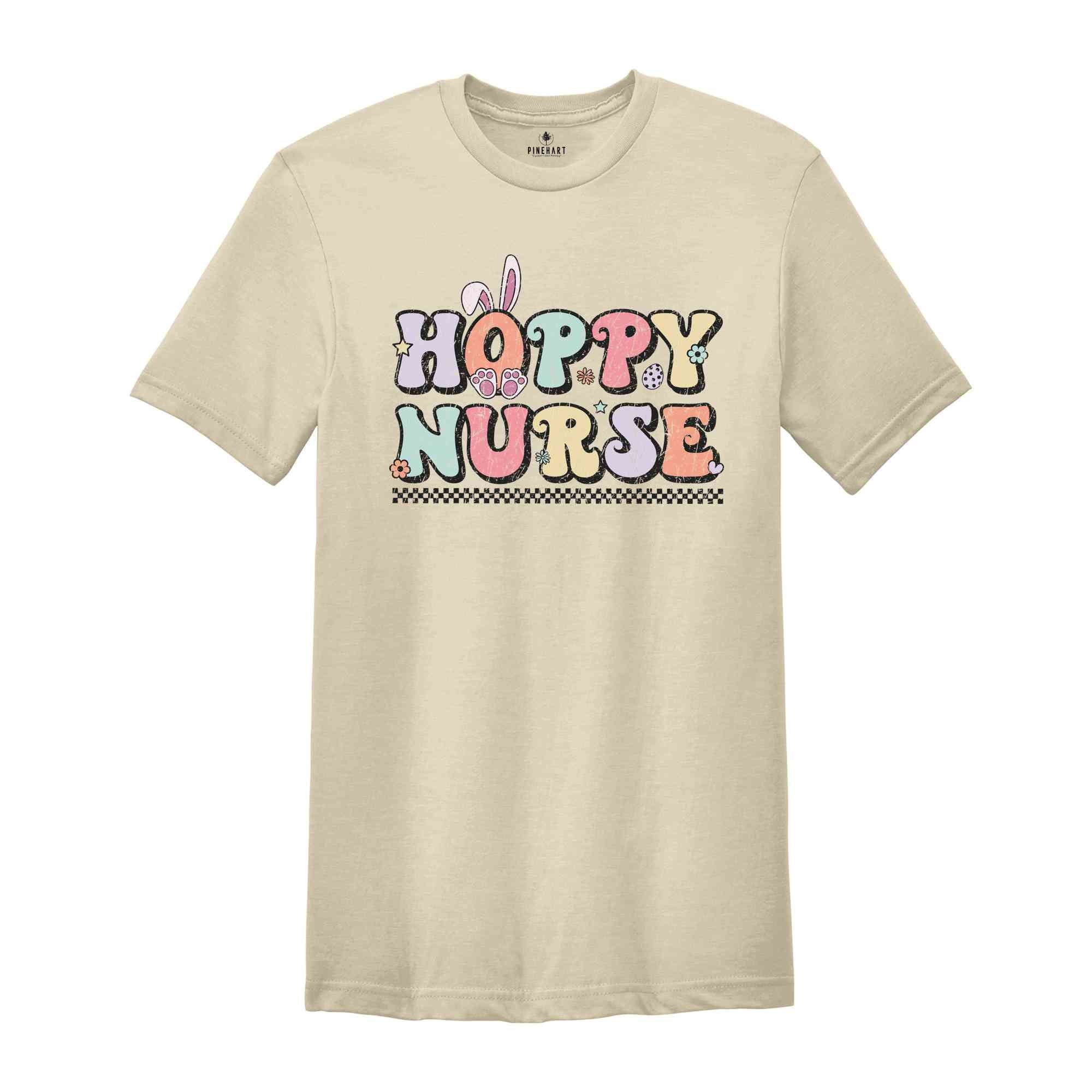 Hoppy Nurse Shirt, Nurse Easter Shirt, Nurse Life Shirt, Cute Easter Nurse Shirt, Easter Day Gift For Nurse, Registered Nurse, Nurse Mom Tee