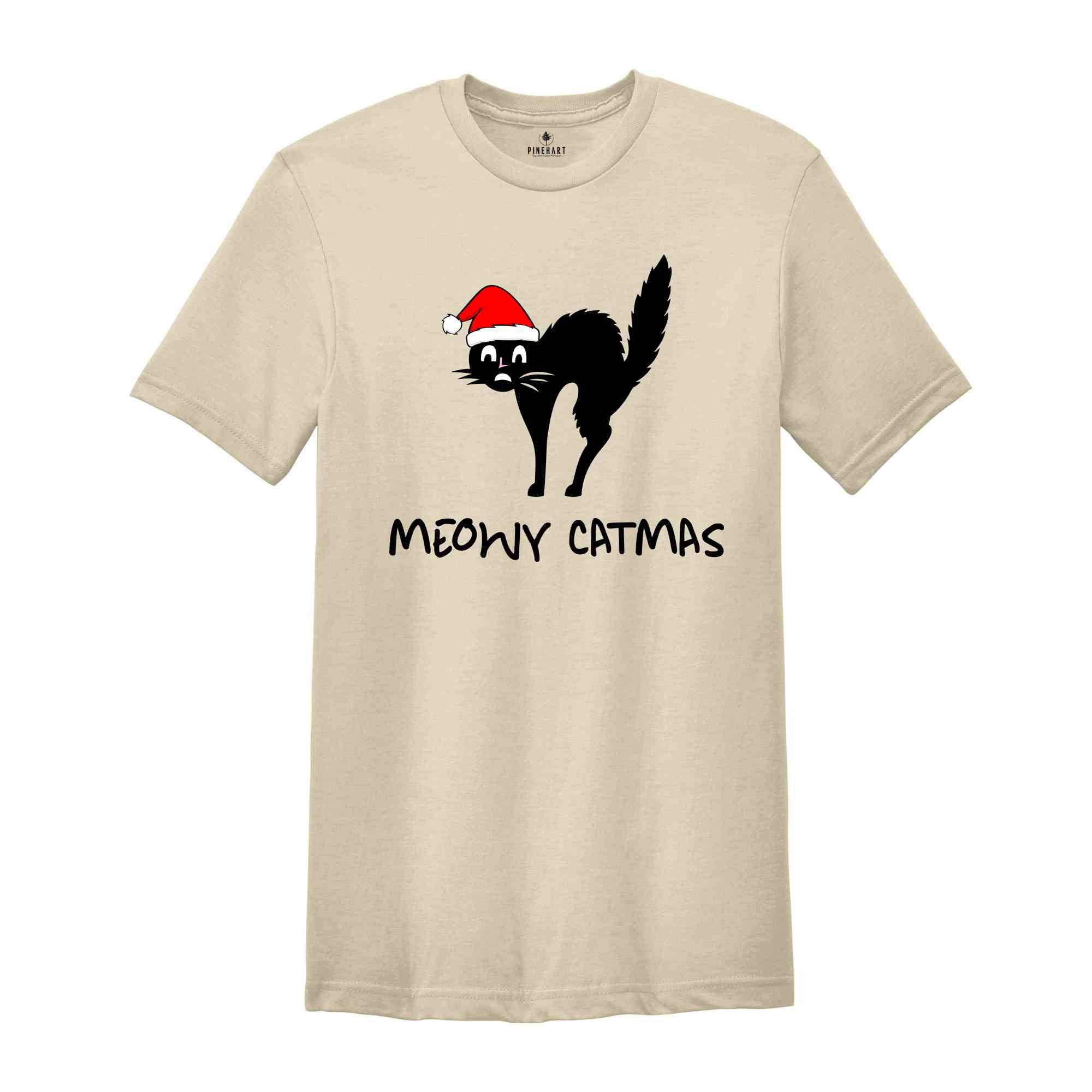 Meowy Catmas Shirt, Christmas Shirt, Christmas Cat Shirt, Cat Lover Shirt, Funny Christmas Shirt, Christmas Gift