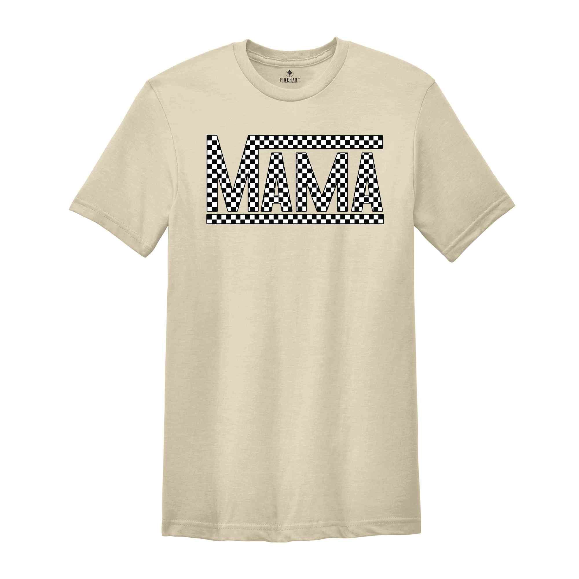 Retro Checkered Mama Shirt, Mothers Day Shirt, Vintage Mama Shirt, Mothers Day Gift, Mama Shirt, Motherhood Shirt, New Mom