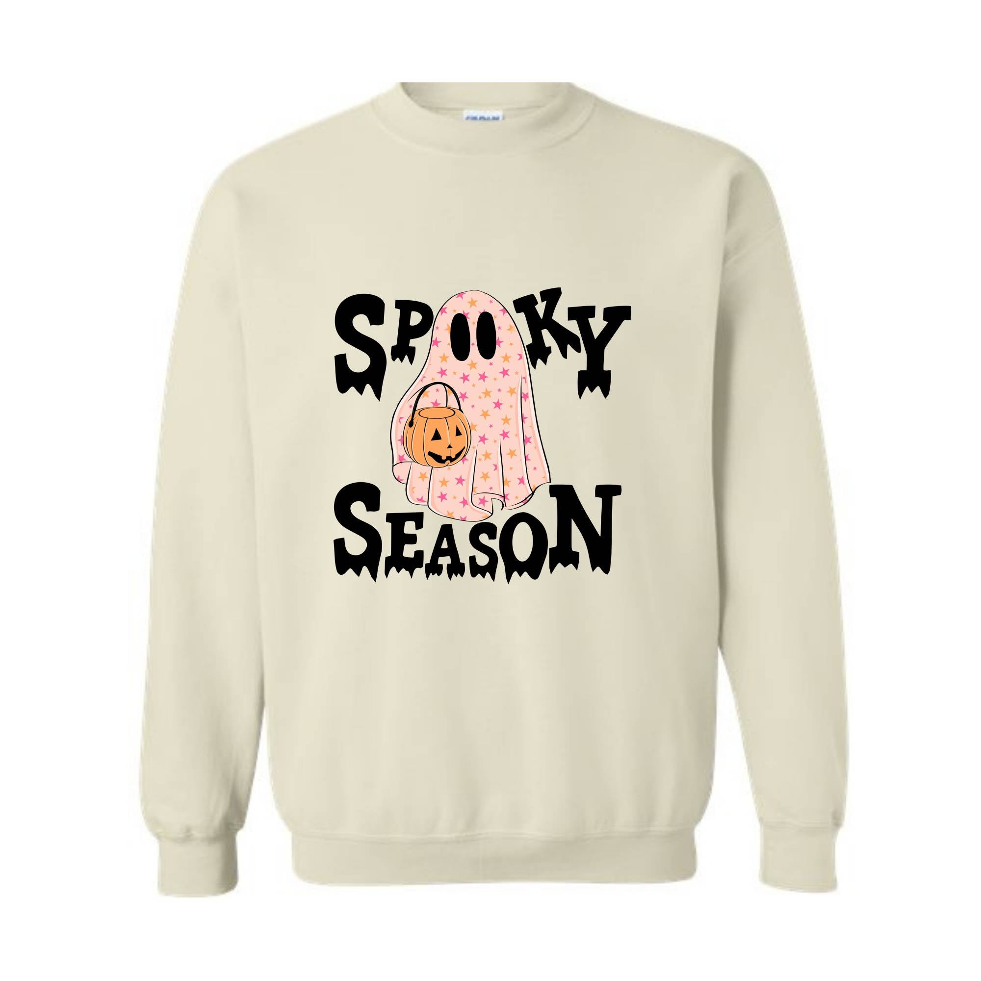 Spooky Season Ghost Sweatshirt, Ghost Sweatshirt, Halloween Favorite, Cute Ghost Sweatshirt, Halloween Gift, Spooky Season Shirt