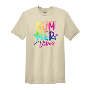 Summer Vibes Shirt, Retro Summer Shirt, Beach summer Shirt, Beach vibes Shirt, Vacation T-Shirt, Holiday Vacation Shirt