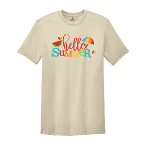 Hello Summer Watermelon T-shirt, Beach Shirt, Watermelon Shirt, Last Day Of School Shirt, Teacher Shirt