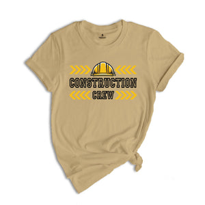 Construction Crew T Shirt, Construction Matching Shirt, T shirts for Contractor, Contractor Tees, Construction Gift, Builder T Shirt