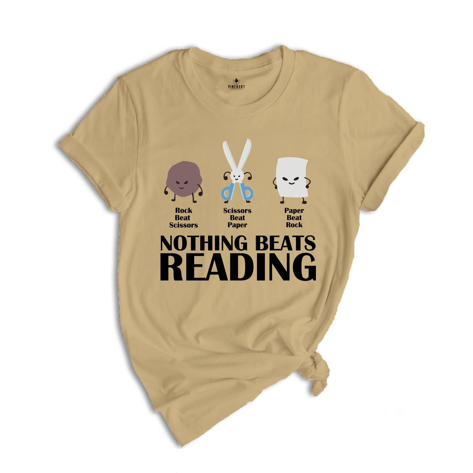 Rock Paper Scissor Reading Shirt, Book tshirt, Reading Teacher T-shirt, Bookworm Shirt, Teacher Tee, Book Lover Gift