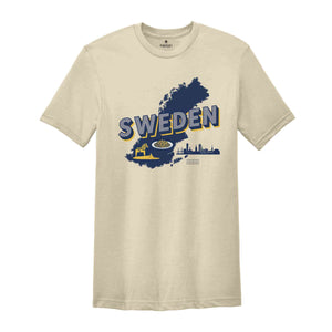 Retro Sweden Shirt, Sweden Travel Shirt, Country Travel Shirt, Shirt For Traveler, Travel Lover Gift, Travel Tee, Trip Shirt