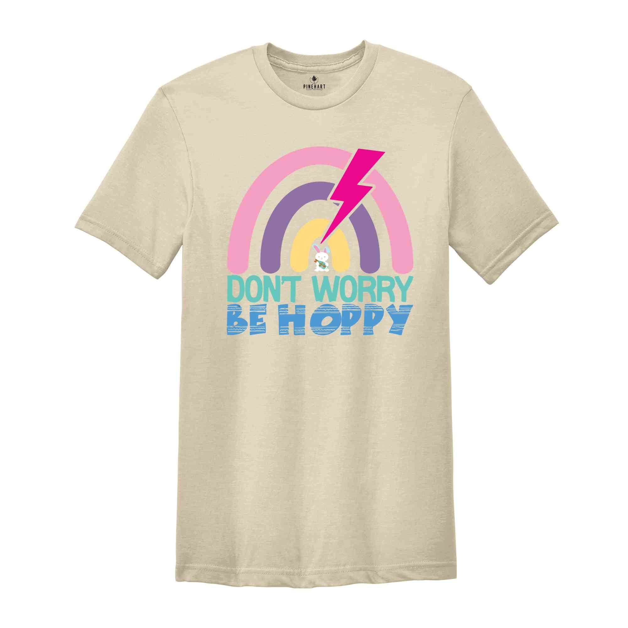 Don't Worry Be Hoppy Shirt, Student Shirt, Cute Easter Shirt, Happy Easter Day, Gift For Student, Easter Peeps Shirt, Easter Bunny