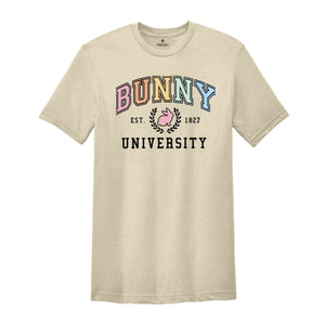 Bunny University Shirt, Easter Bunny Shirt, Easter Vibes Shirt, Egg Hunting Shirt, Easter University, Easter Day Shirt