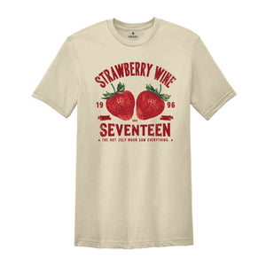 Strawberry Vintage Shirt, Vintage Retro Band Tee, Strawberry Wine Lovers Shirt, Summer's Graphic Tee, Retro Inspired Shirt