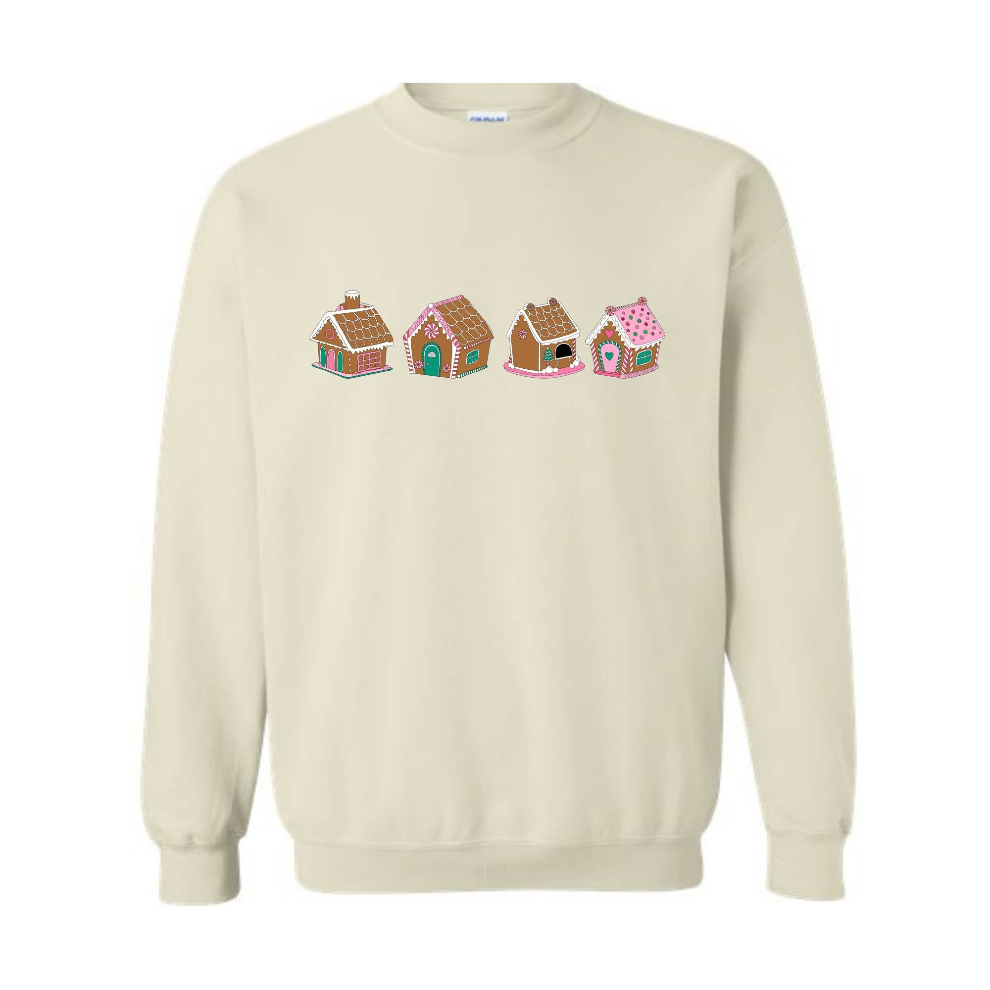 Gingerbread House Sweatshirt, Gingerbread Sweatshirt, Pink Christmas Hoodie, Christmas Hoodie, Cute Mom Hoodie, Family Christmas Tee