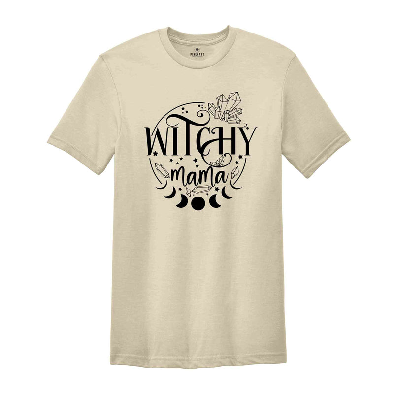 Witchy Mama T-Shirt, Witch Shirt, Halloween Party Gift, Happy Halloween Tee, Halloween Graphic, Halloween Mom Gift, Funny Halloween Shirt