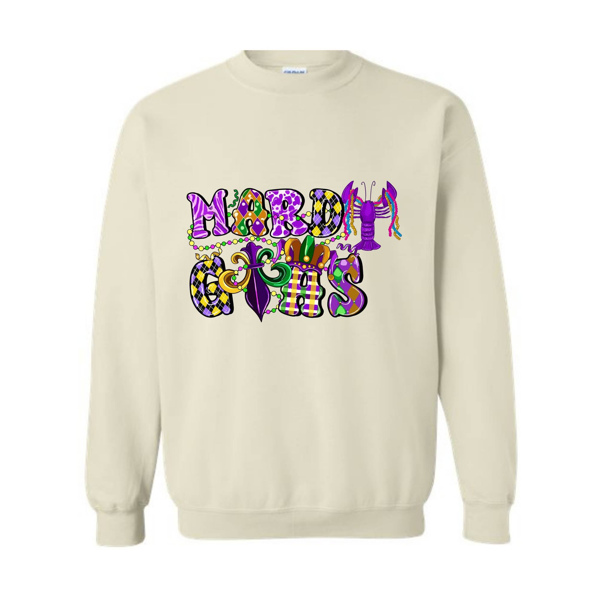 Mardi Gras Celebration Sweatshirt, Festival Hoodie, Carnival Sweatshirt, Party Wear, Mardi Gras Gift