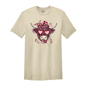 Valentine Cow Shirt, Valentines Day Shirt, Couple Shirt, Valentine Gift, Cow Lover Shirt, Animal Lover Shirt, Cow Shirt