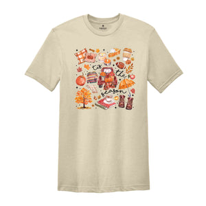 Tis The Season Shirt, Retro Fall Shirt, Autumn Shirt, Thanksgiving Shirt, Fall Vibes Shirt, Fall Autumn Shirt, Pumpkin Shirt