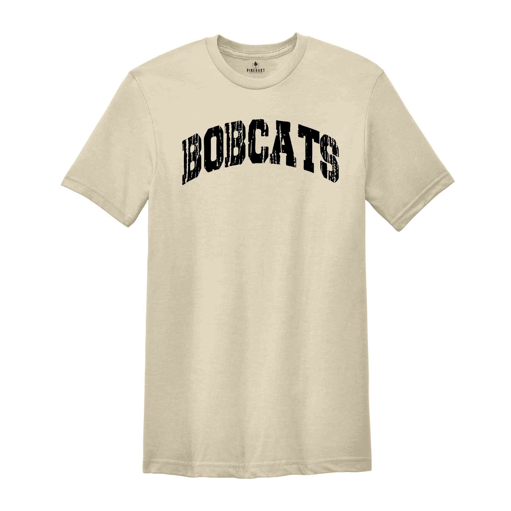 Distressed Mascot Shirt, Bobcats Mascot Shirt, Bobcats Team Spirit Shirt, Bobcats Fan Shirt, Bobcats School Shirt, Bobcats School Spirit