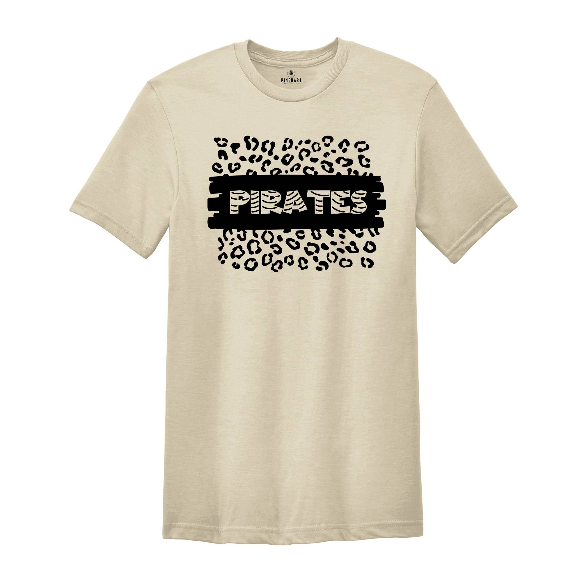 Team Mascot T-Shirt, Pirates Team Shirt, Pirates Football Tee, Pirates Fan Gift, Pirates School Shirt, Pirates School Spirit