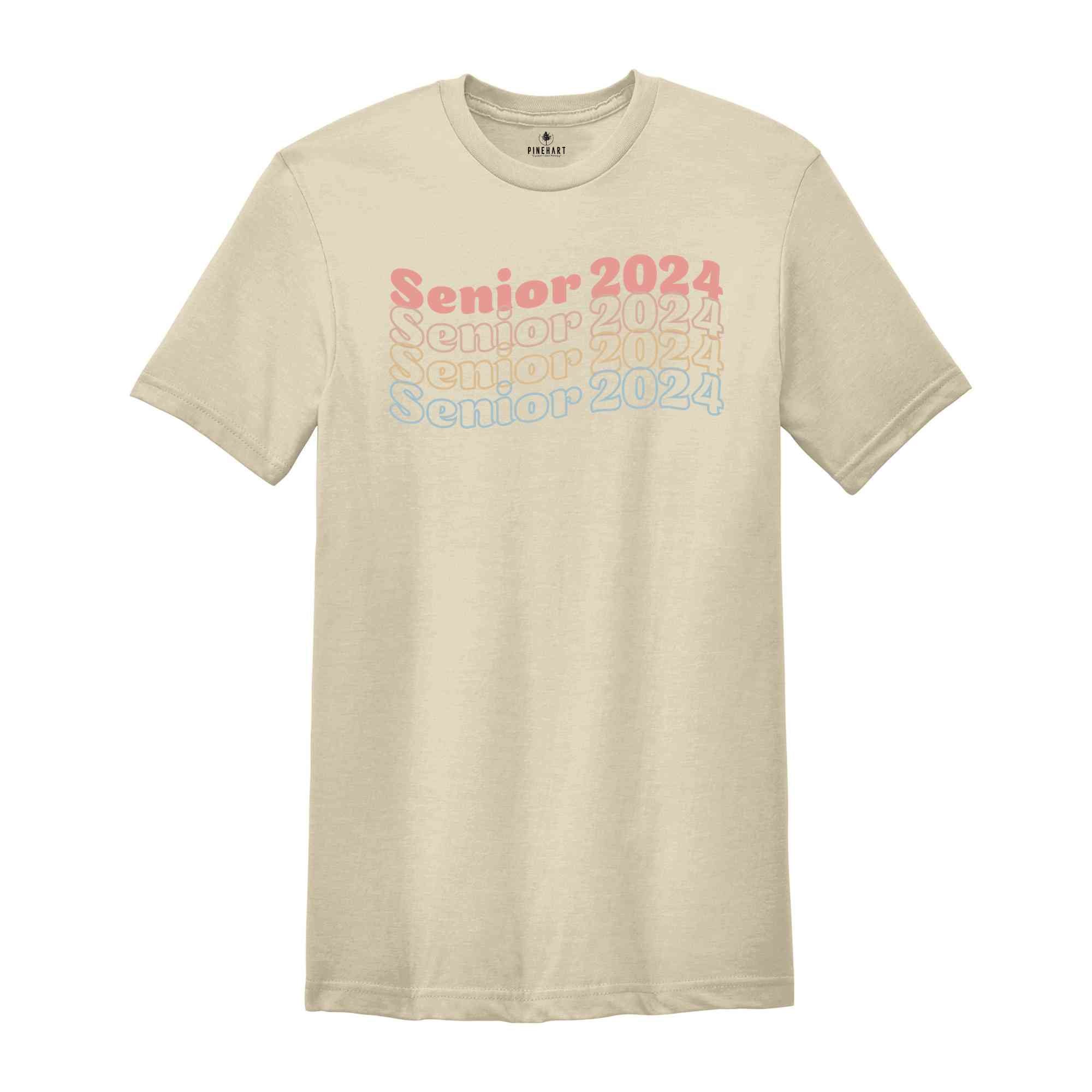 Vintage Senior 2024 T-shirt, Graduation 2024 Shirt, Senior Shirt, Graduation Shirt, Class of 2024, Unisex T-shirt