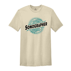 Sonographer Shirt, Ultrasound Tee, Sonography Heart T-Shirt, Sonographer Gift, Cardiac Sonographer, Ultrasound Tech Gift