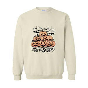 Tis The Season Halloween Sweatshirt, Halloween Sweatshirt,Spooky Season Sweatshirt, Hocus Pocus, Halloween Gift