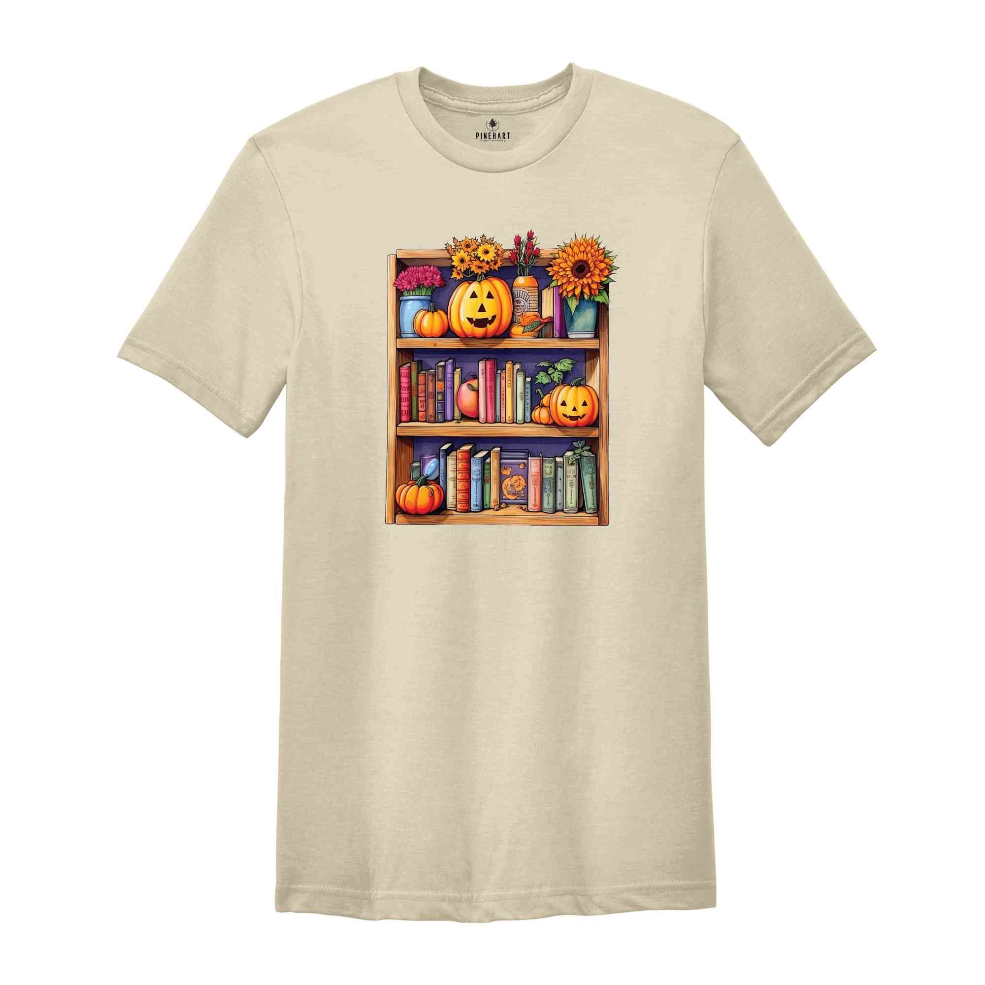 Halloween Library Shirt, Halloween Bookish Shirt, Halloween Bookshelf Shirt, Book Lover Halloween Shirt, Retro halloween Shirt, Book Shirt