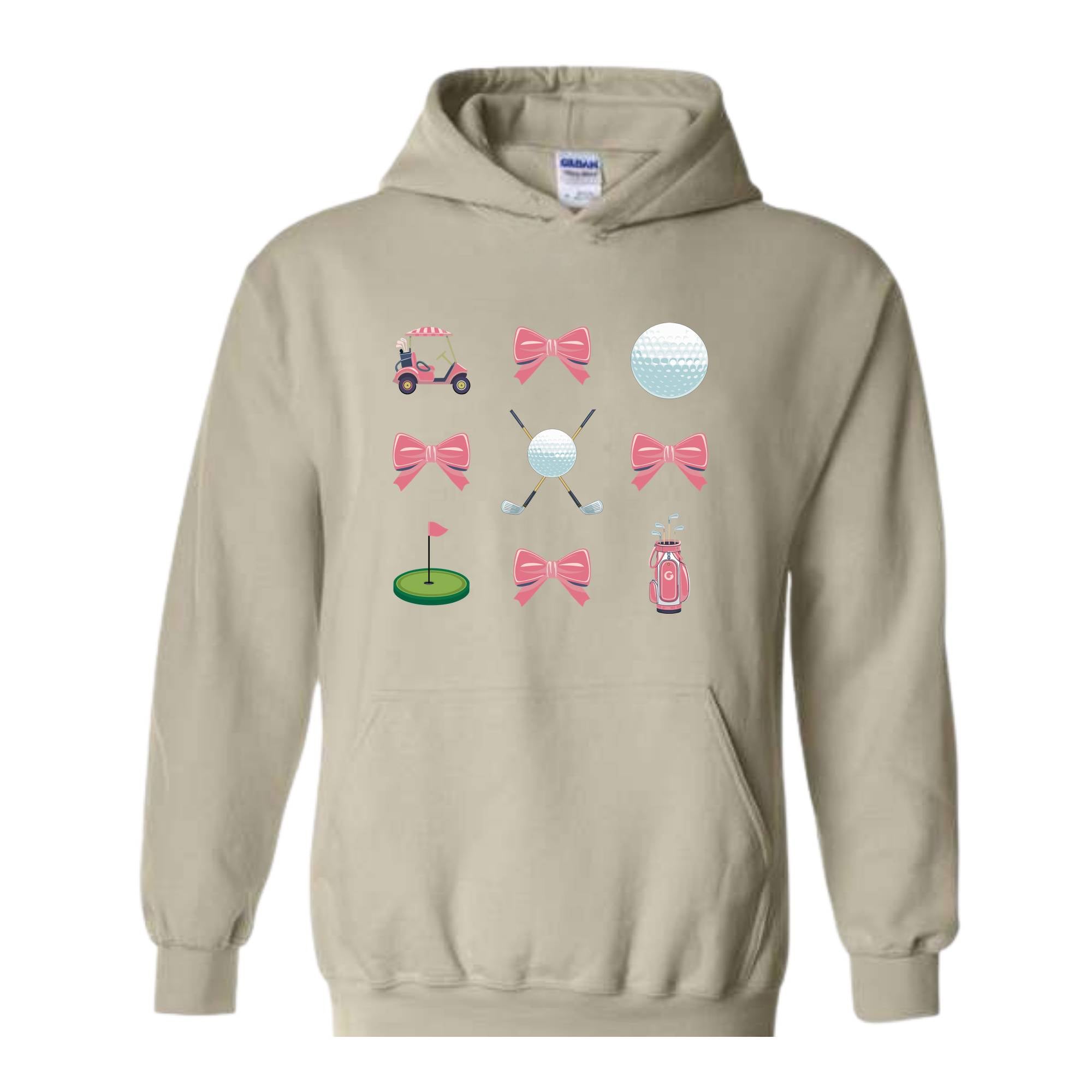 Golf Coquette Hoodie, Pink Coquette Hoodie, Golf Hoodie, Game Day Hoodie, Trendy Golf Hoodie, Cute Golf Hoodie, Golf Mama Hoodie