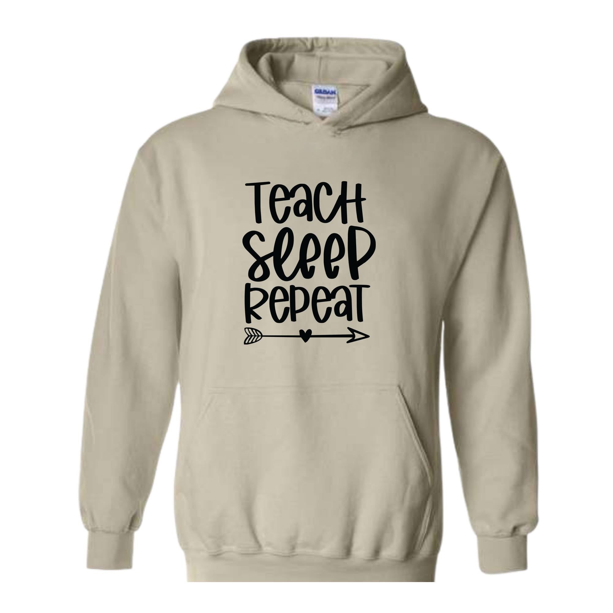 Teach Sleep Repeat Sweatshirt, Funny Teacher Sweatshirt, Teacher Sweatshirt, Teacher Gift, Teacher Appreciation, Back To School Sweatshirt