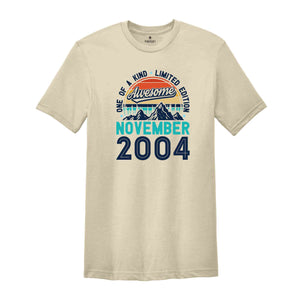 One Of A Kind Limited Edition Birthday 2004 Shirt, 20 Years Old Shirt, Birthday Party Shirt, Birthday Shirt, Family Birthday Party