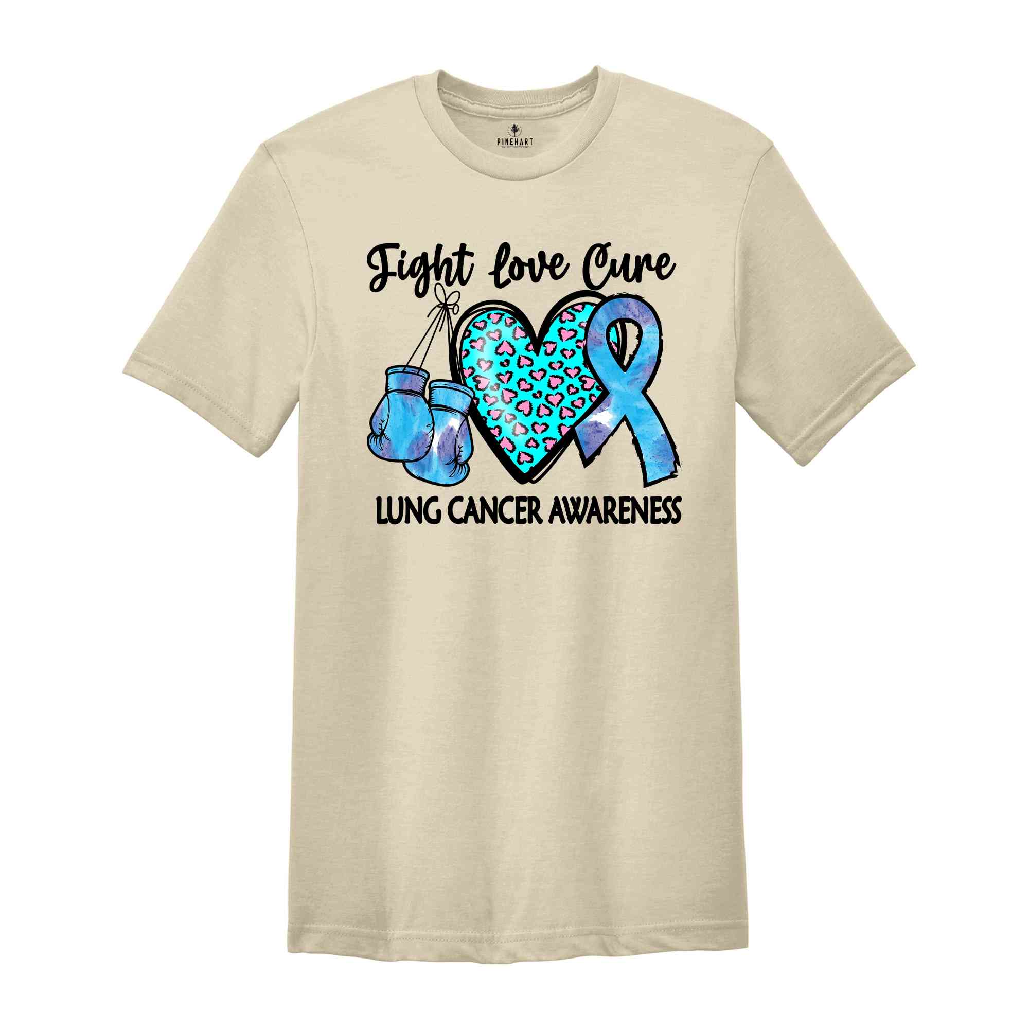 Lung Cancer Awareness Shirt, Cancer Support Clothing, Heart T-Shirt, Gifts for Cancer Warrior, Cancer Ribbon T-Shirt, Shirts for Womens