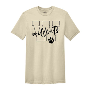 Wildcats Team Shirt, Team Mascot Shirt, Wildcats Football Tee, Wildcats Fan Shirt, Wildcats School Tee, Wildcats Shirt