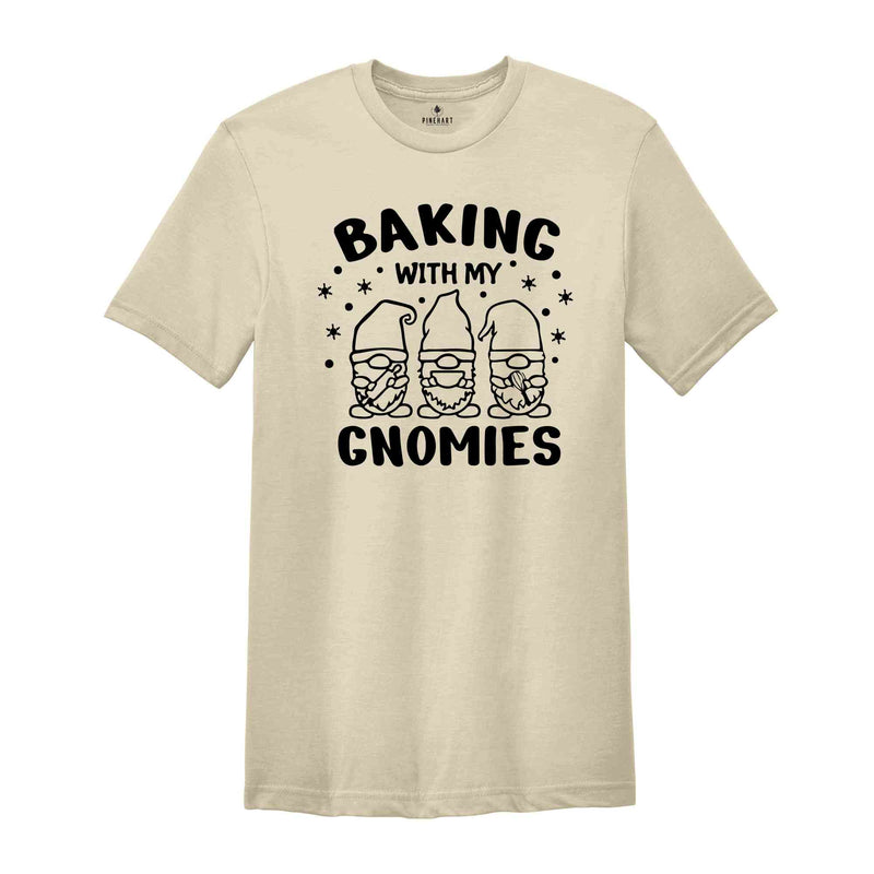 Baking With My Gnomes Shirt, Christmas Gnomes Shirt, Gift for Christmas, Christmas Gnomes Shirt, Baker Gnomes Shirt, Happy Christmas Shirt