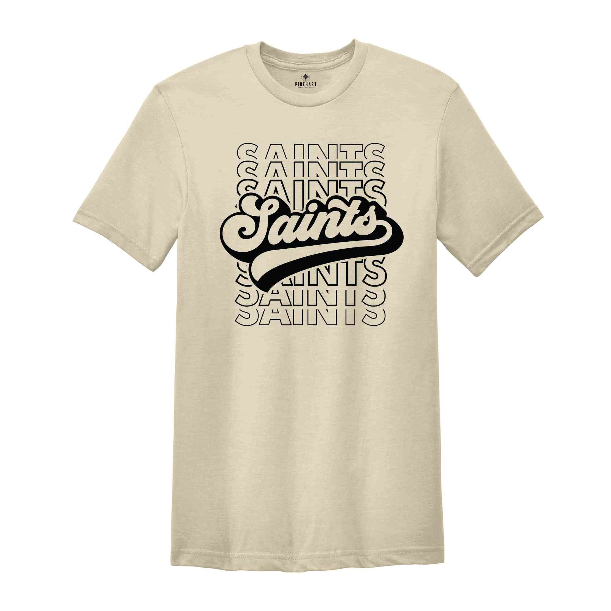 Team Mascot Shirt, Saints Team Shirt, Saints Football Shirt, Saints Fan Shirt, Saints School Shirt, Saints School Spirit