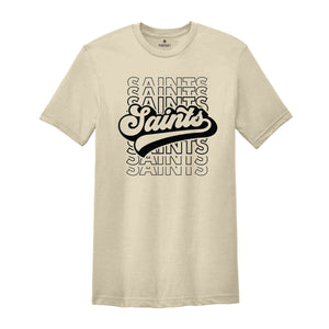 Team Mascot Shirt, Saints Team Shirt, Saints Football Shirt, Saints Fan Shirt, Saints School Shirt, Saints School Spirit