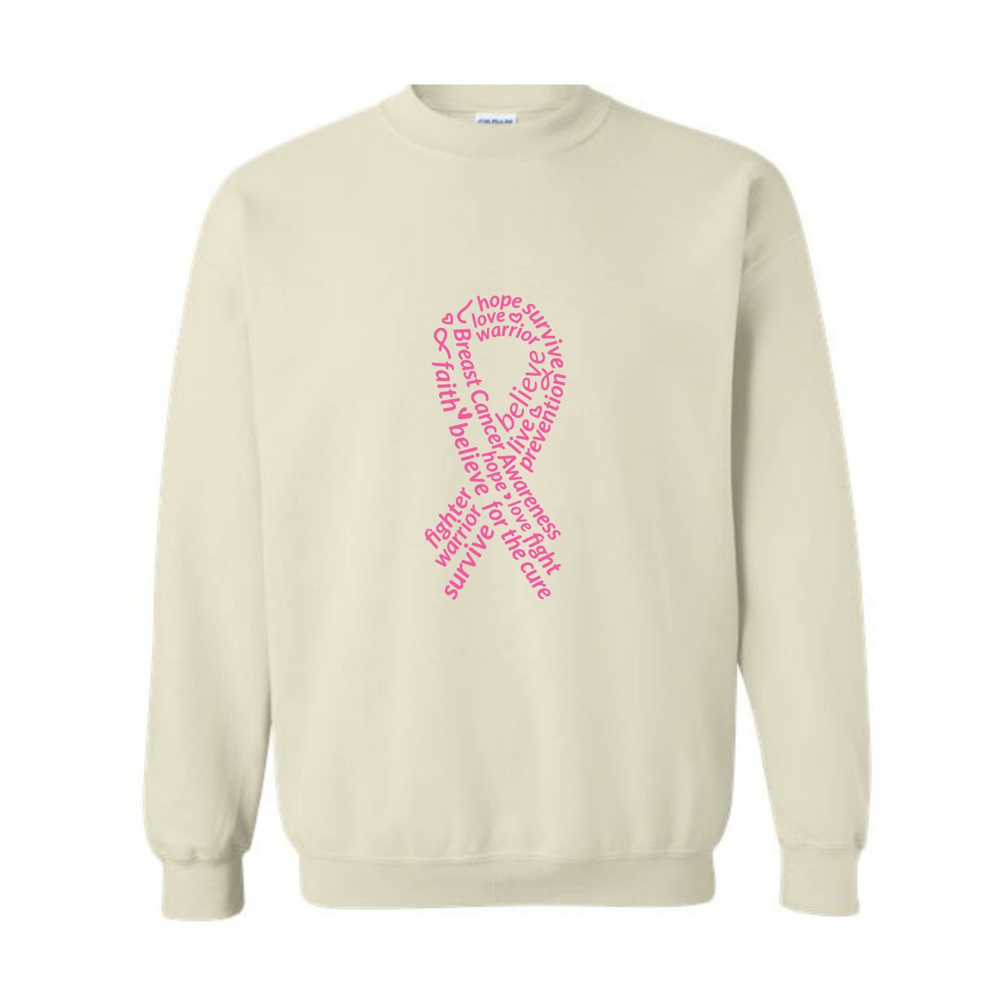 Breast Cancer Awareness Sweatshirt, Hope Sweater, Pink Ribbon Cancer , Cancer Survivor Sweatshirt, Mental Health