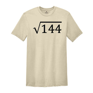 12th Birthday T-Shirt, Birthday Gift Ideas, Funny 12th Birthday Shirt, Birthday Gifts For Math Lovers, Math Lovers Tee