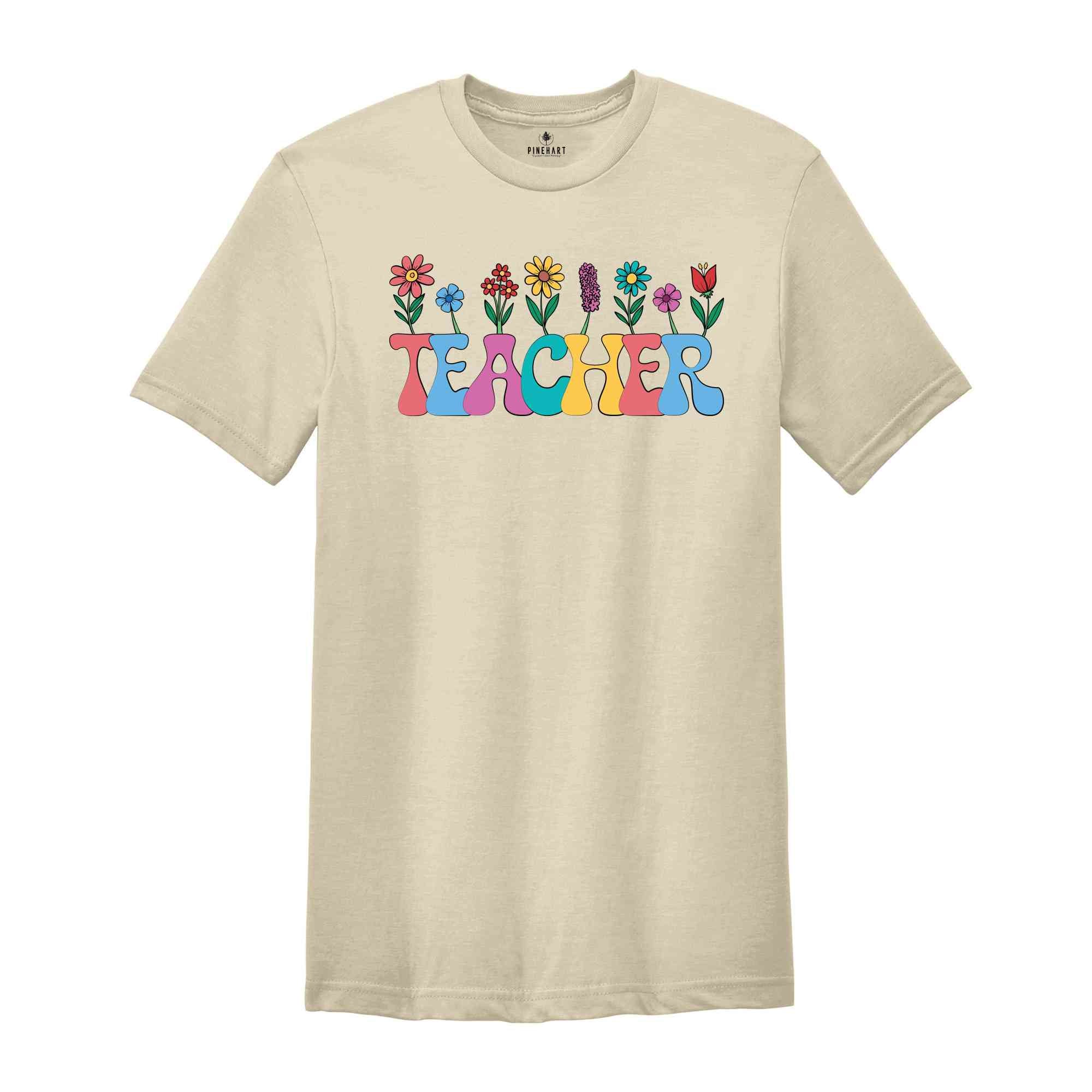 Floral Teacher Shirt, New Teacher Gift, Teacher Appreciation, Teacher Student Shirt, Teacher Shirt, Teacher School Shirt, Flowers Shirt