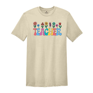 Floral Teacher Shirt, New Teacher Gift, Teacher Appreciation, Teacher Student Shirt, Teacher Shirt, Teacher School Shirt, Flowers Shirt