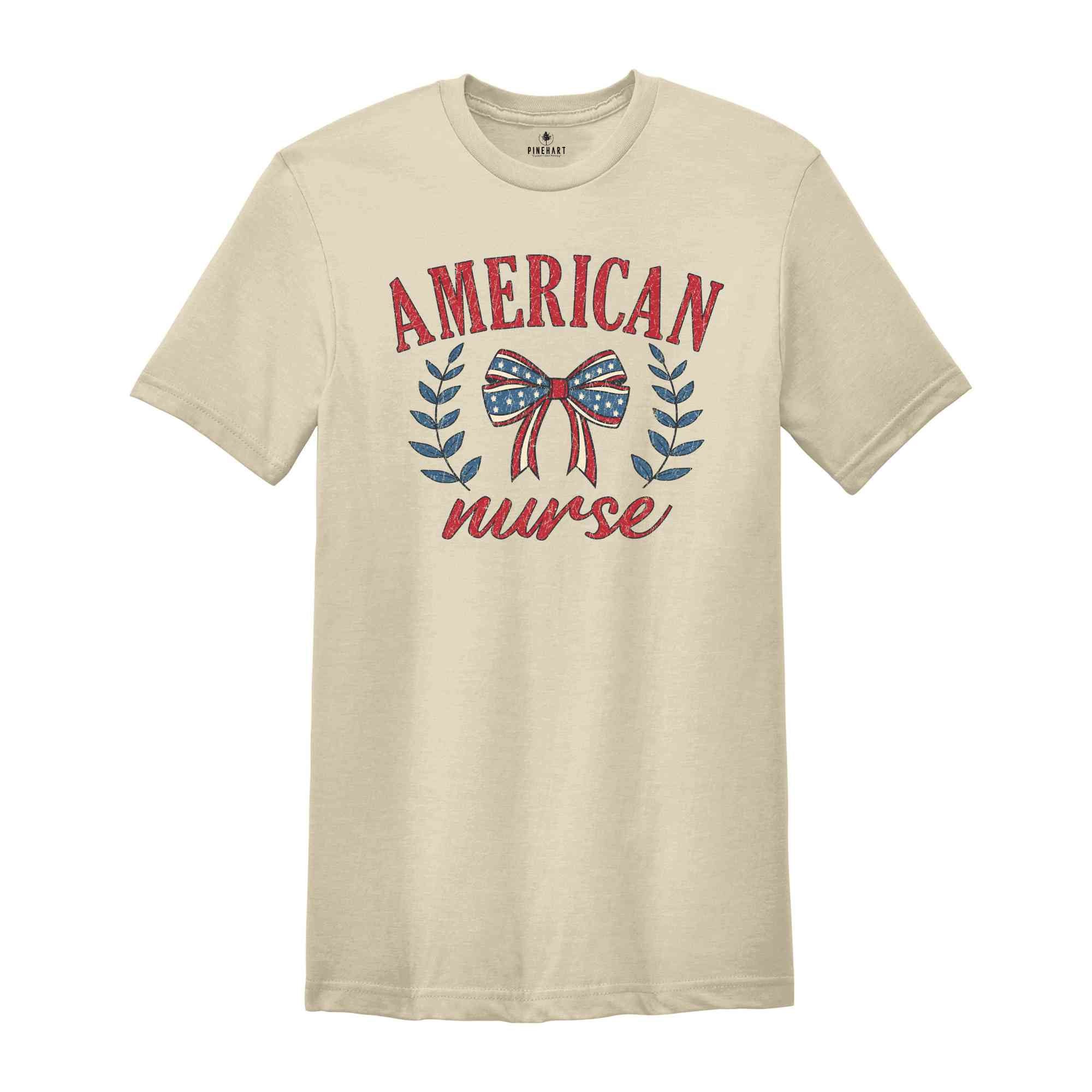 American Nurse Shirt, Retro Nurse Shirt, Fourth Of July Shirt, ER Nurse Shirt, Independence Day Shirt, Patriotic Shirt, Memorial Day Shirt