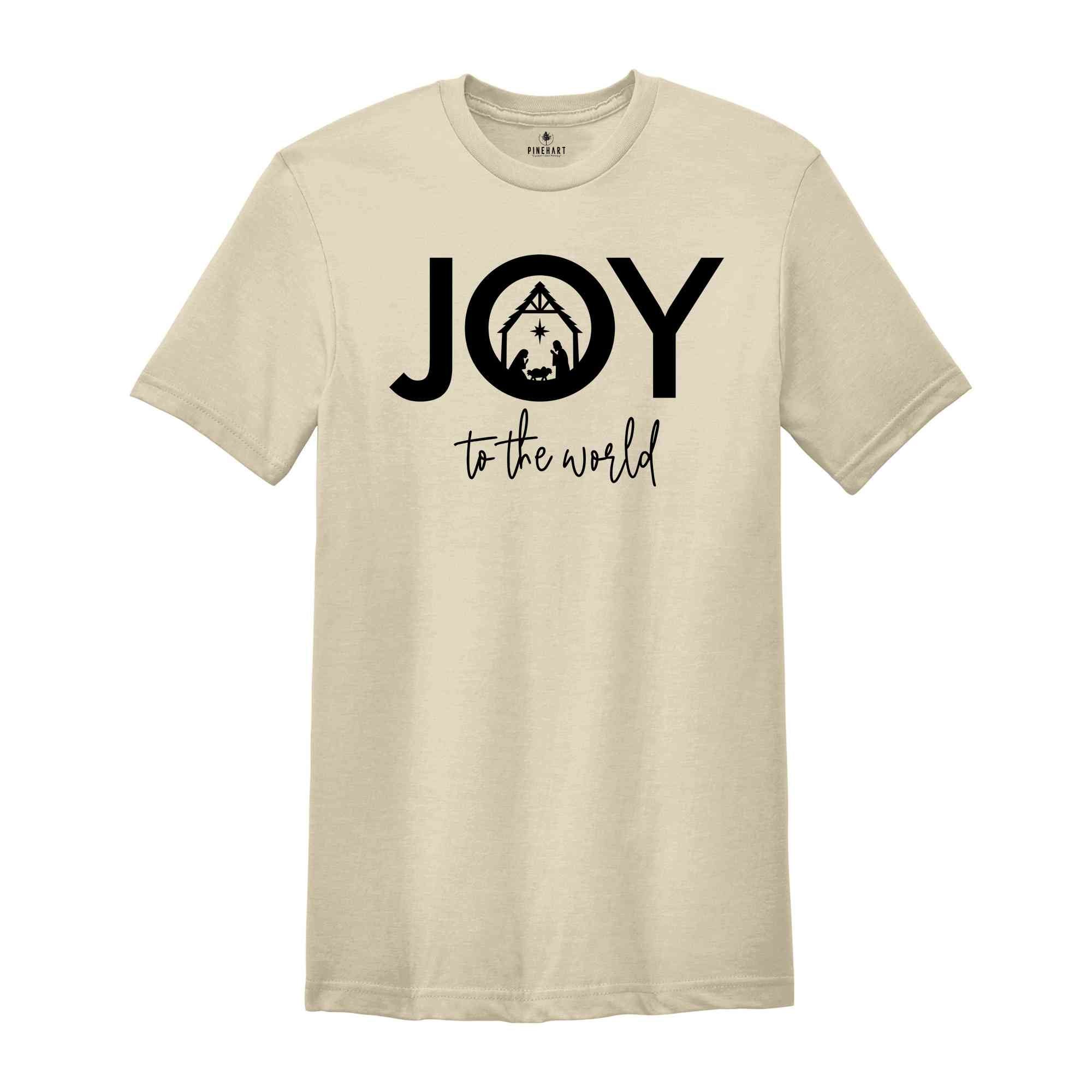 Nativity Shirt, Joy To The World Shirt, Christmas Shirt, Jesus Christmas Shirt, Religious Shirt, Christian Christmas, Joy Shirt