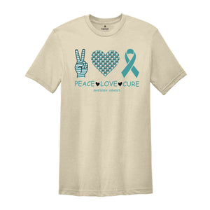 Ovarian Cancer Shirt, Support Shirt, Ovarian Cancer Patient Gift, Heart Shirts, Cancer Survivor Shirt, Cancer Awareness Tee